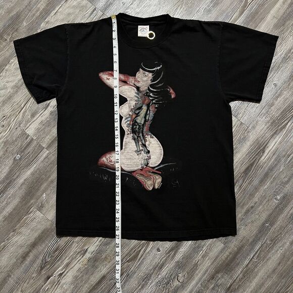 Vintage Betty Paige x Olivia Berardinis Black Shirt L - Picture 7 of 11